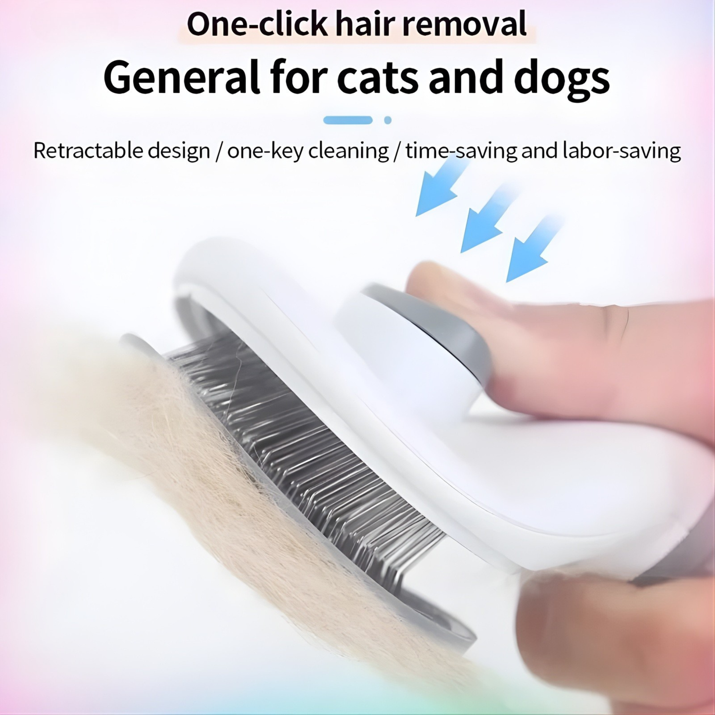 Self-Cleaning Pet Hair Comb
