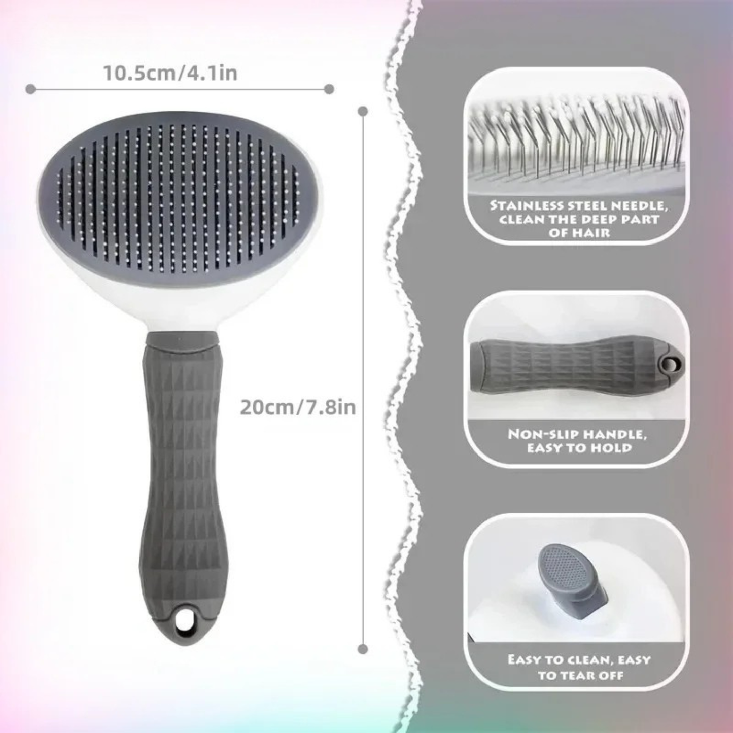Self-Cleaning Pet Hair Comb